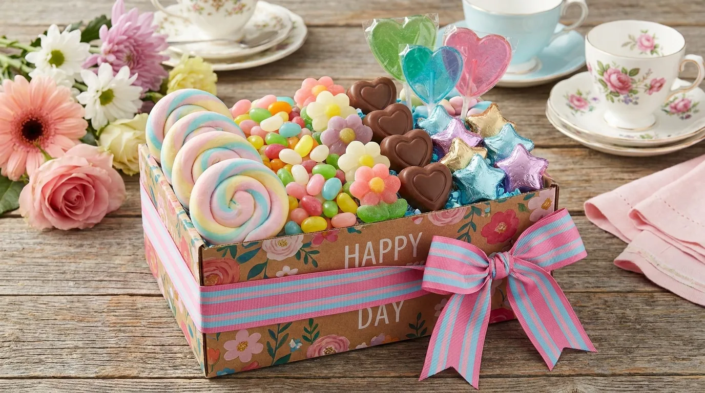 Pastel macaron gift box for Mom