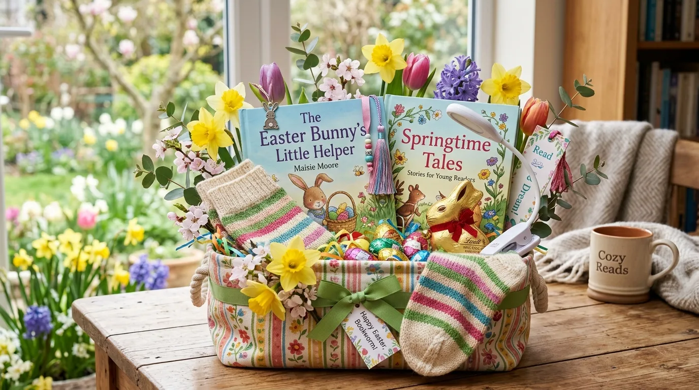 Puzzle and game Easter basket filled with family-friendly activities