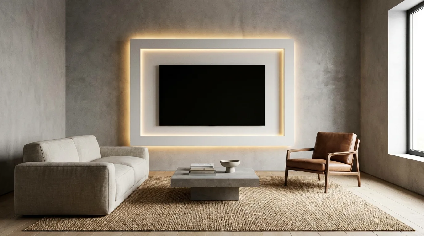 Dining room with a simple two-level POP ceiling and narrow stepped border
