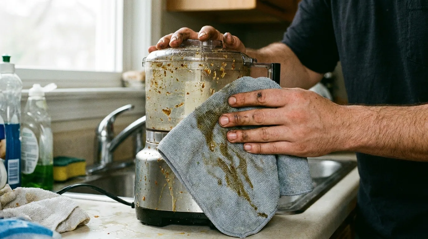 Removing grease from a kitchen countertop safely