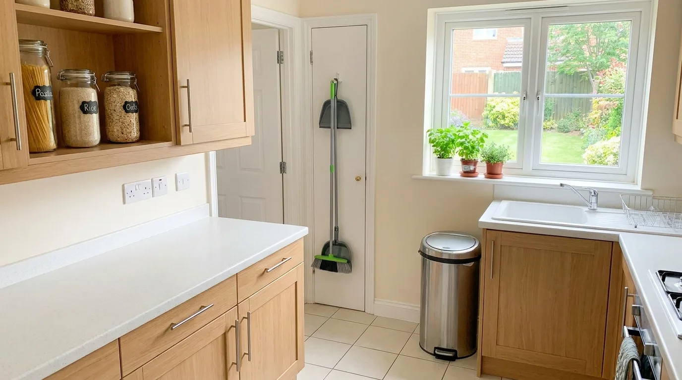 Pest professional conducting a rental property inspection