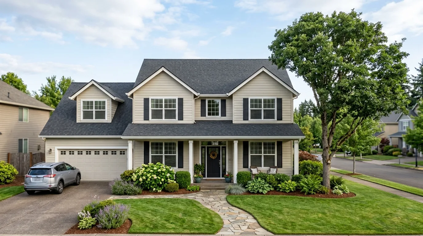 Well-maintained roof edges, eaves, fascia, and soffits