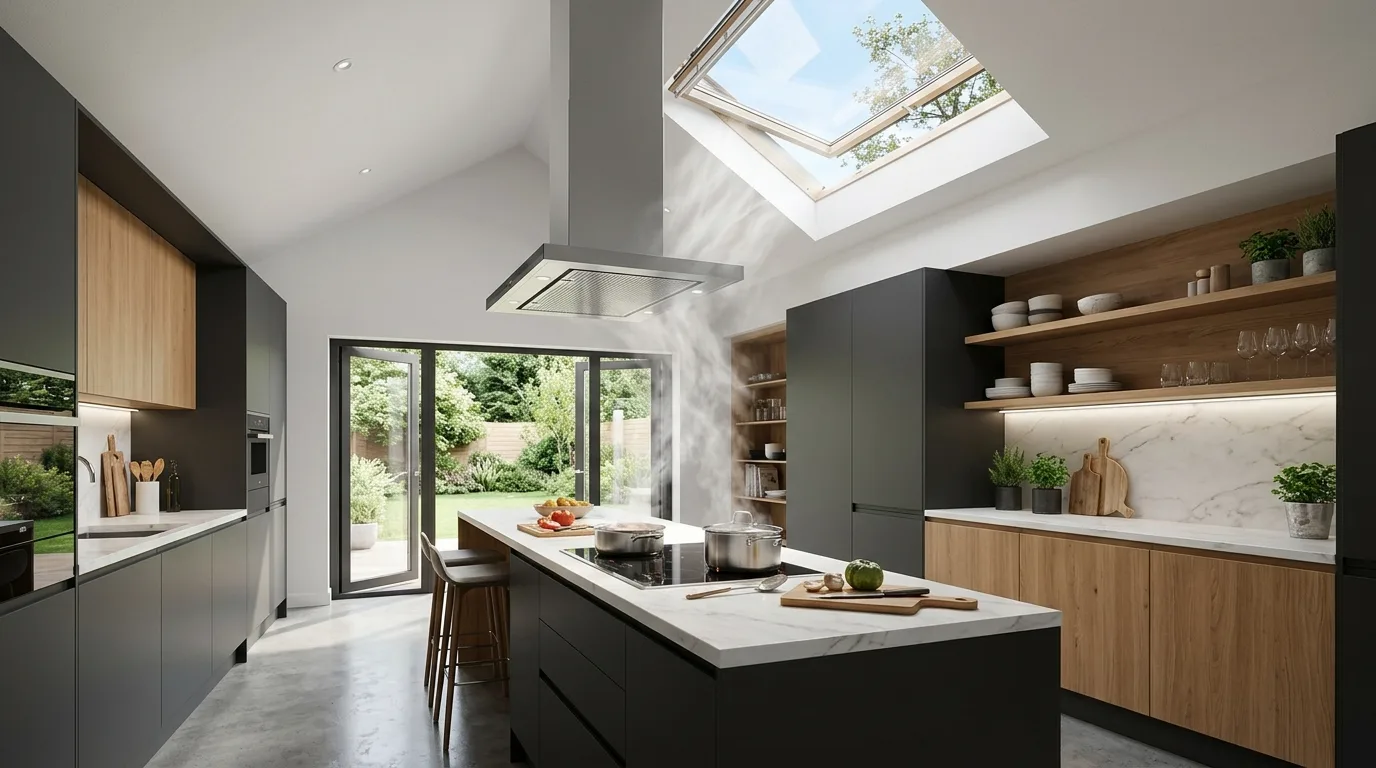 Airy home interior designed for regular natural ventilation