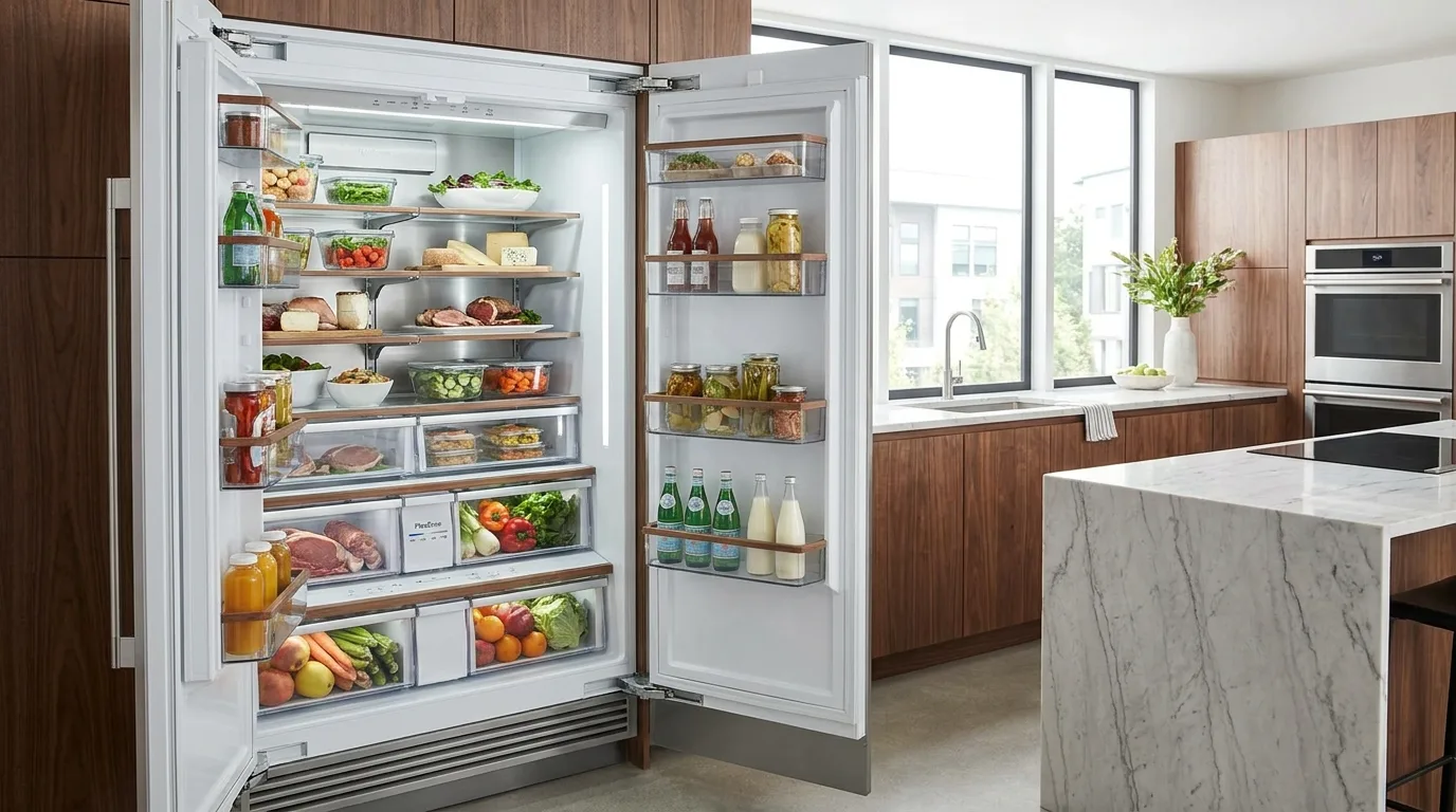 Refrigerator prepared for convenient collection from an apartment