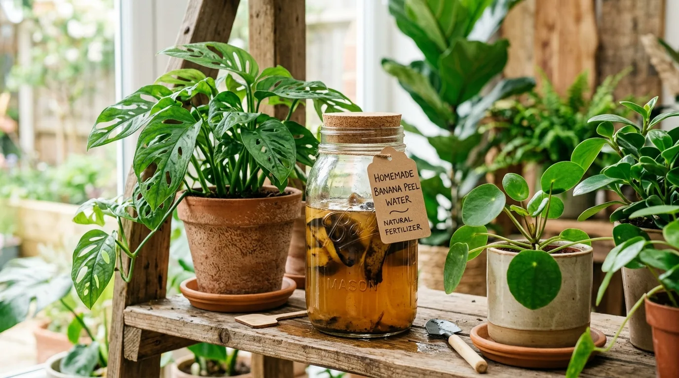 Healthy plants surrounded by balanced plant-care essentials