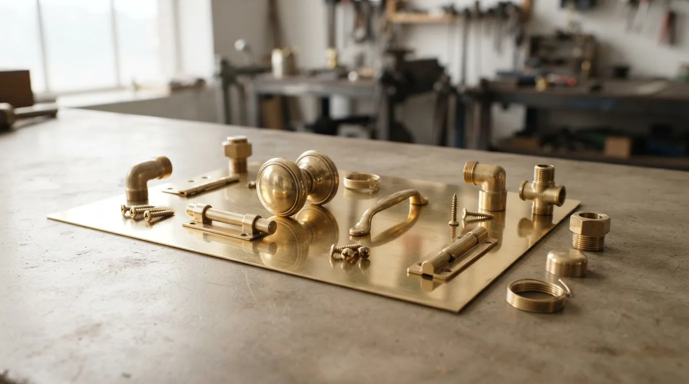 Copper, brass, and bronze accents used in a stylish home