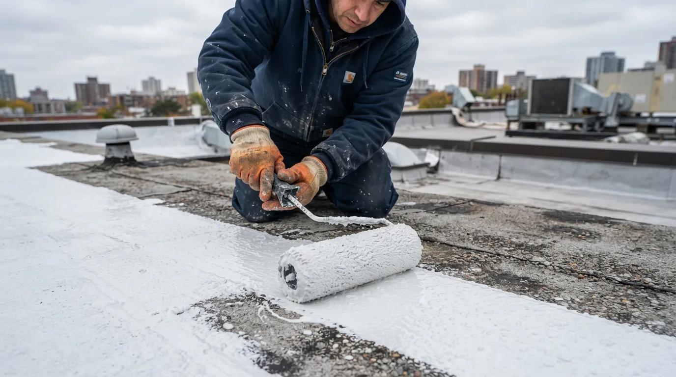 Planning roof coating for better spring weather