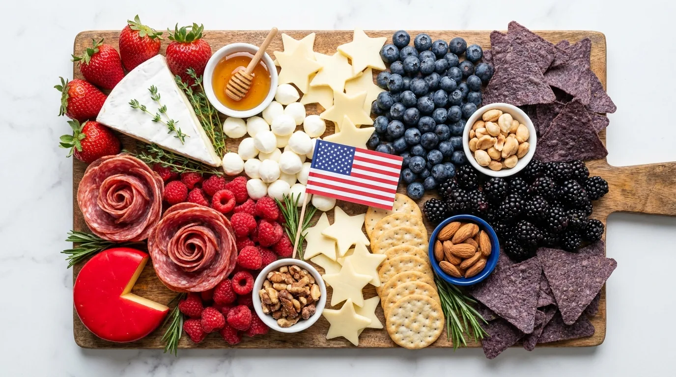 Ultimate 4th of July party charcuterie board