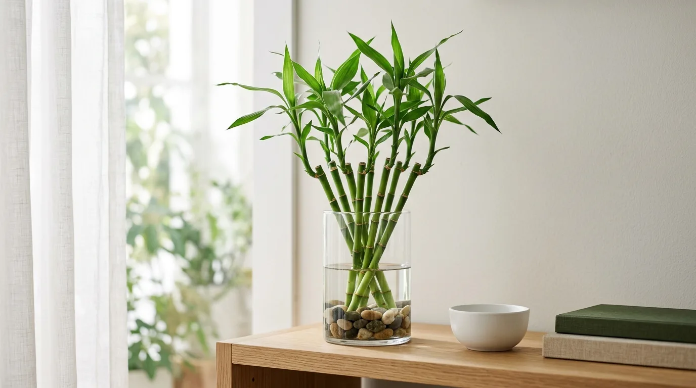 Arrowhead plant cuttings growing in a tall glass vase of water