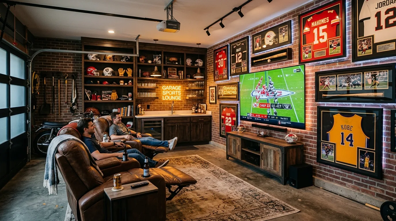 Flexible multi-purpose garage man cave