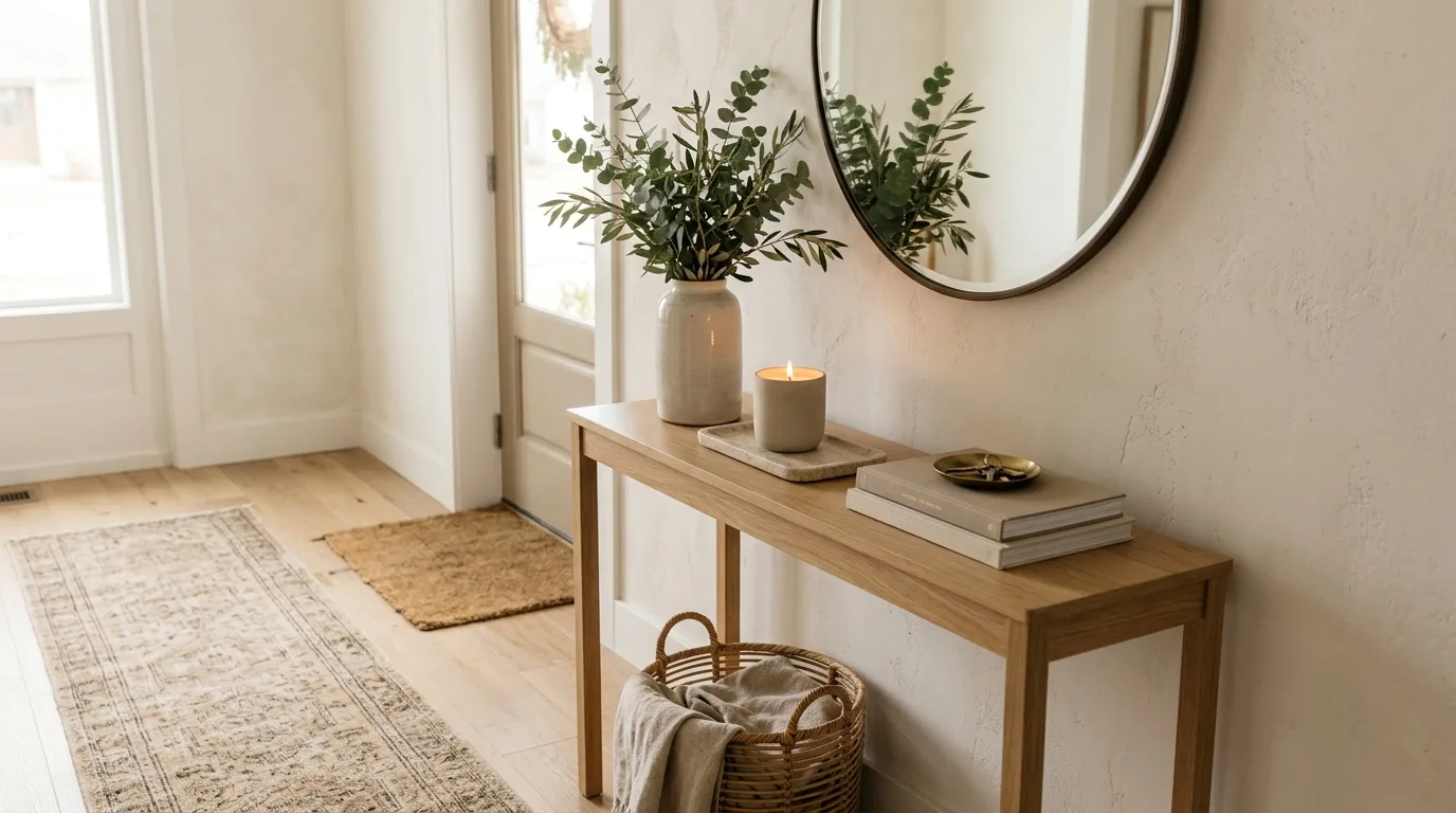 Scented candle creating comfort during quiet downtime