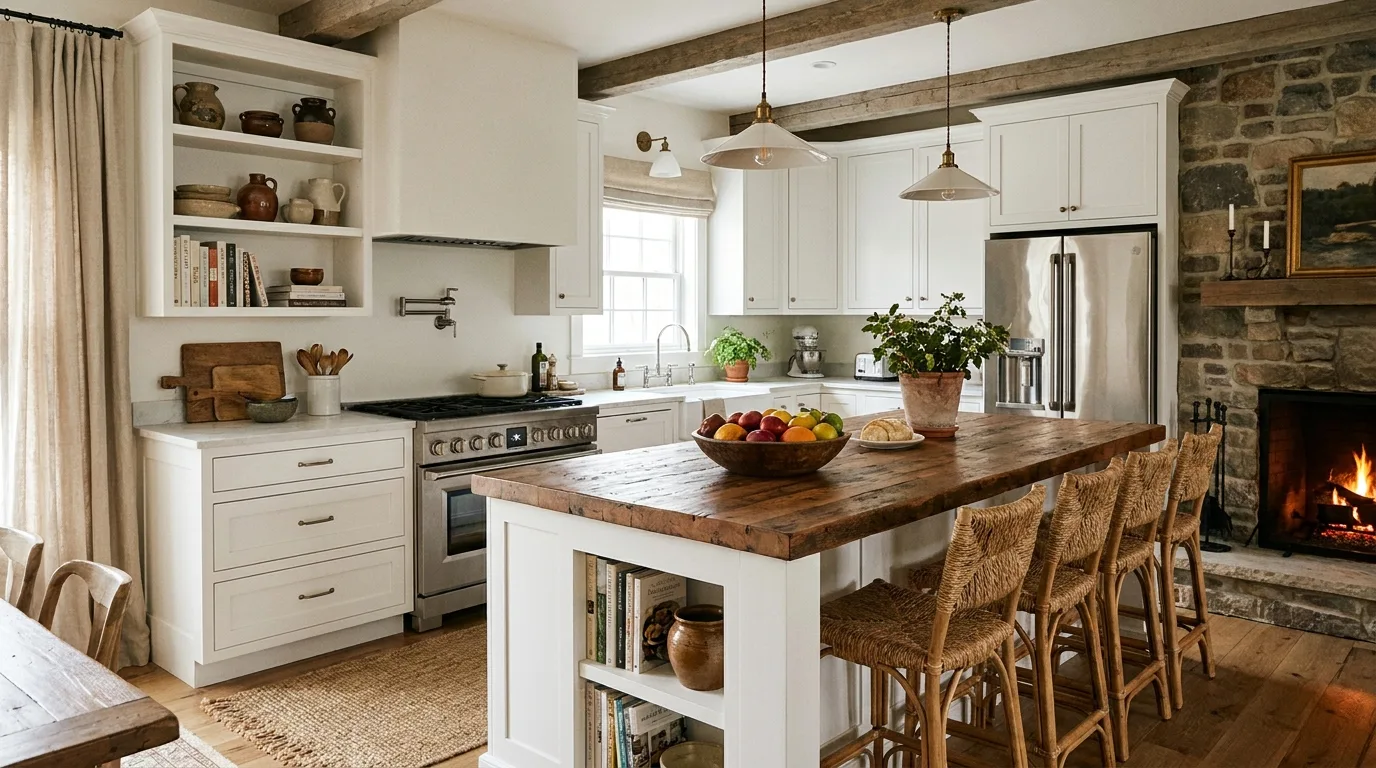 Seamless kitchen slab and matching backsplash design
