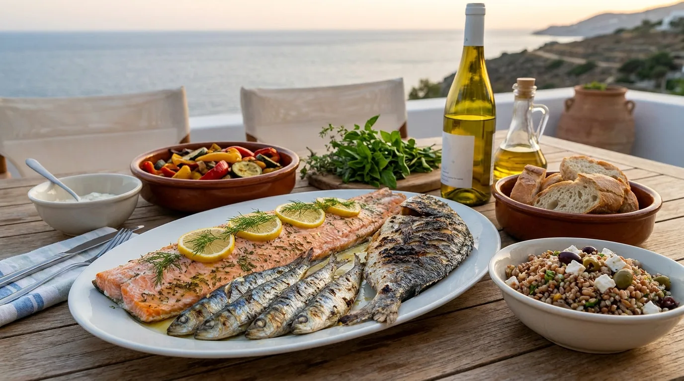 Brisk walking as part of a healthy Mediterranean lifestyle