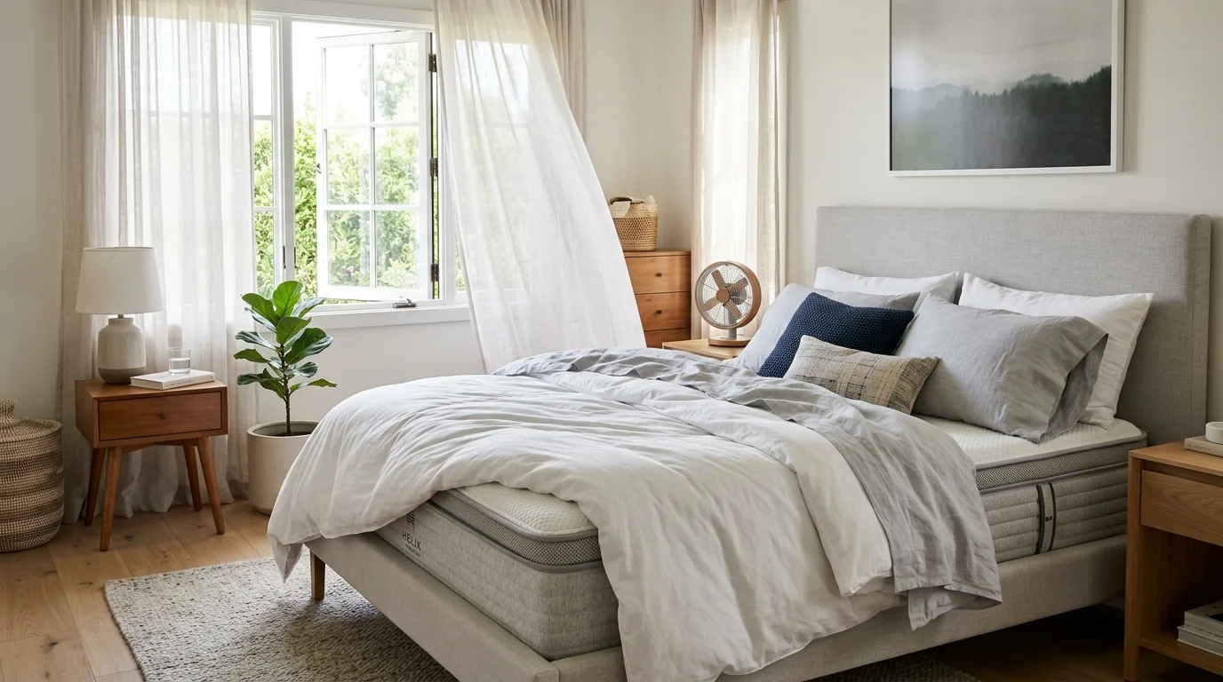 Quiet mattress setup for peaceful sleep with a partner