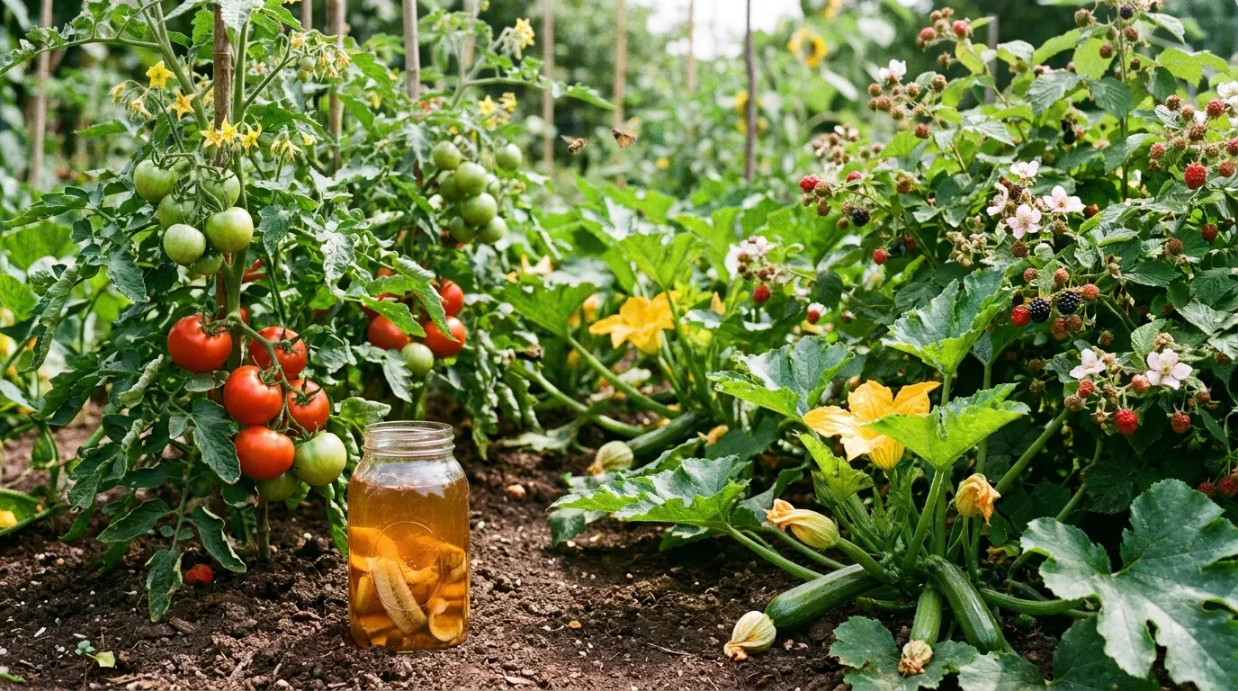 Banana water compared with complete plant fertilizer