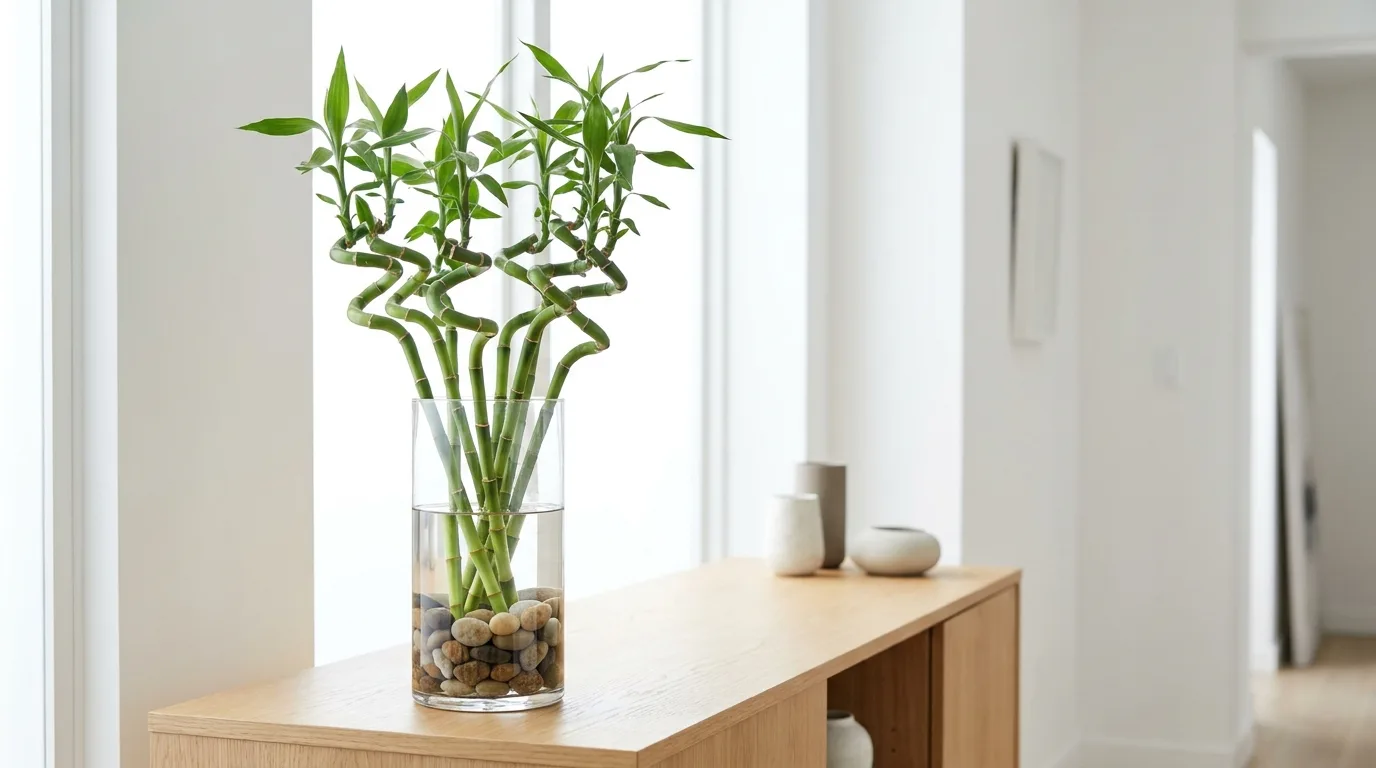 Philodendron Brasil cuttings growing in water indoors