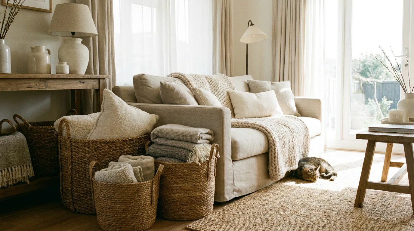 Multifunctional furniture in a small living room