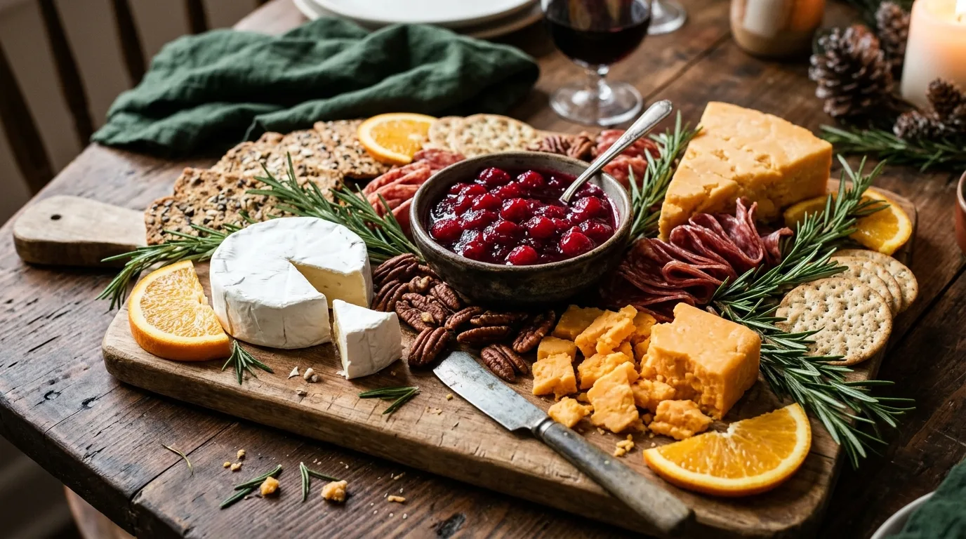 Festive Cranberry Charcuterie Board — 15 Mouth-Watering Winter Charcuterie Board Ideas — image 03