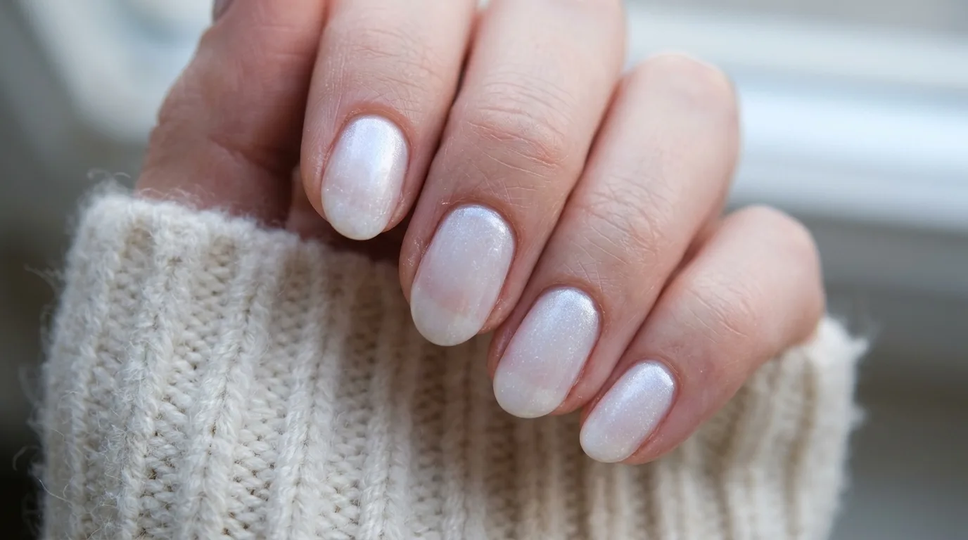 Milky White Winter Nails — 17 Stunning Winter Nail Ideas Perfect for a Cozy Seasonal Look — image 04