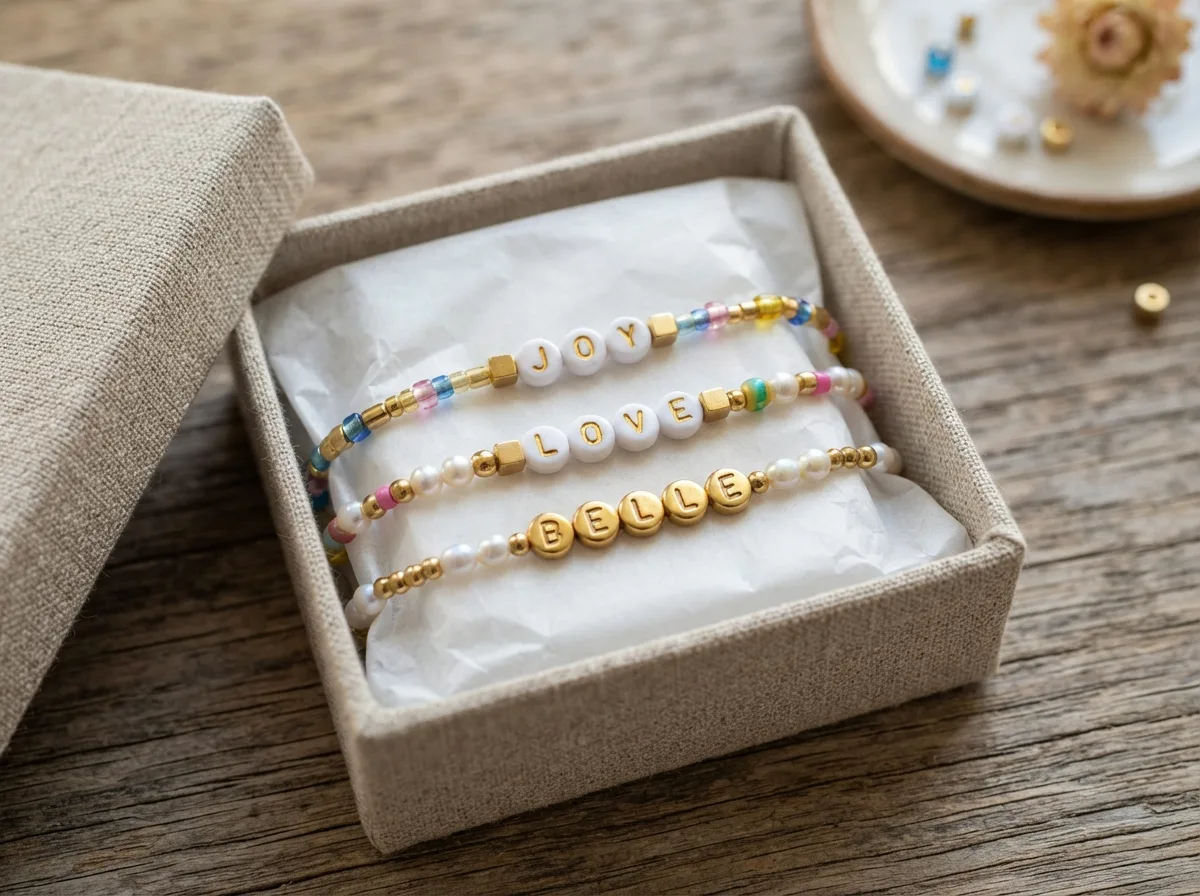 Handmade Beaded Bracelet — 15 Insanely Cute DIY Christmas Gift Ideas to Impress Anyone — image 06