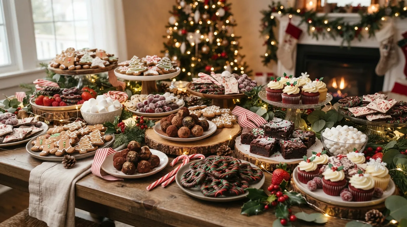 Sweet Christmas Dessert Grazing Table — 16 Best Christmas Grazing Table Ideas for Holiday Gatherings — image 06