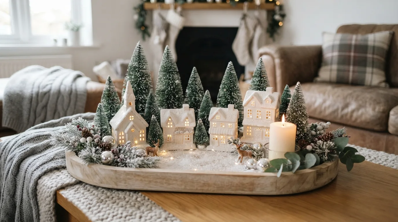 Winter Wonderland Coffee Table — 14 Cozy Christmas Coffee Table Decor Ideas You'll Love — image 06