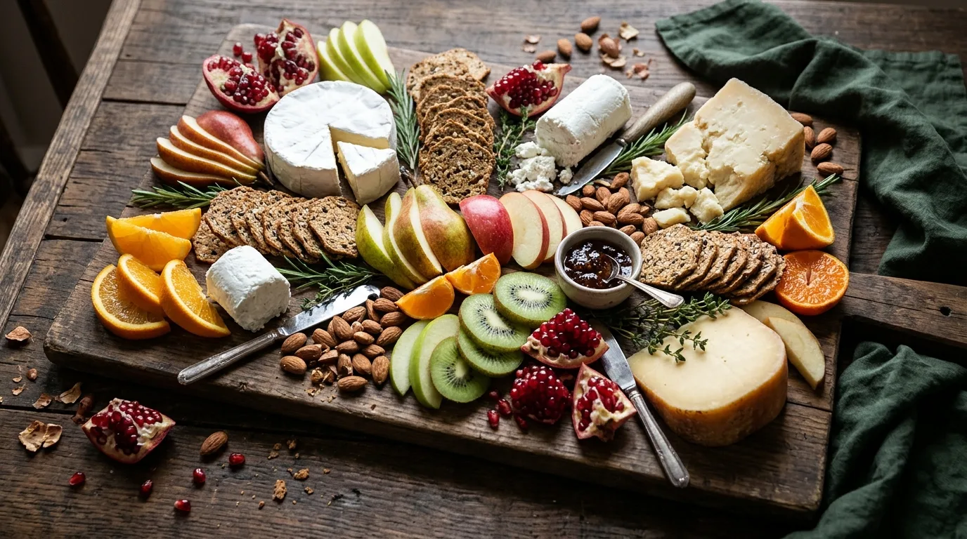 Winter Fruit and Cheese Board — 15 Mouth-Watering Winter Charcuterie Board Ideas — image 06