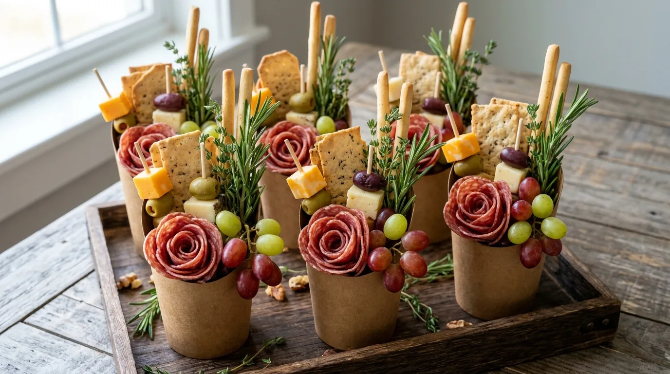Mini Individual Charcuterie Bouquets — 18 Charcuterie Bouquet Ideas for Cozy Winter Gatherings — image 06