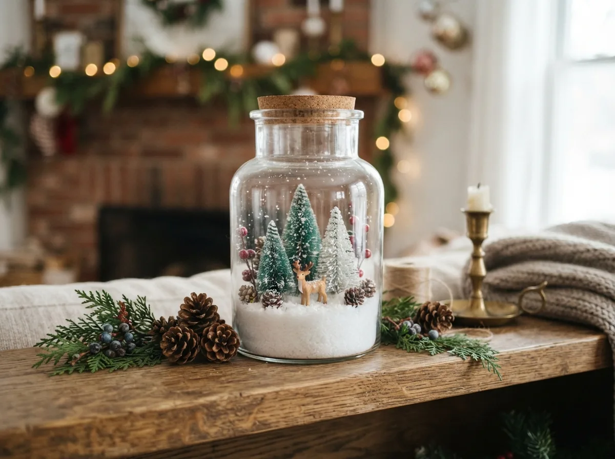 DIY Mini Christmas Terrarium — 15 Insanely Cute DIY Christmas Gift Ideas to Impress Anyone — image 08