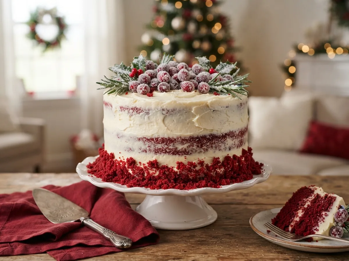 Red Velvet Christmas Cake — 17 Creative Christmas Cake Ideas That Will Wow Your Guests — image 08