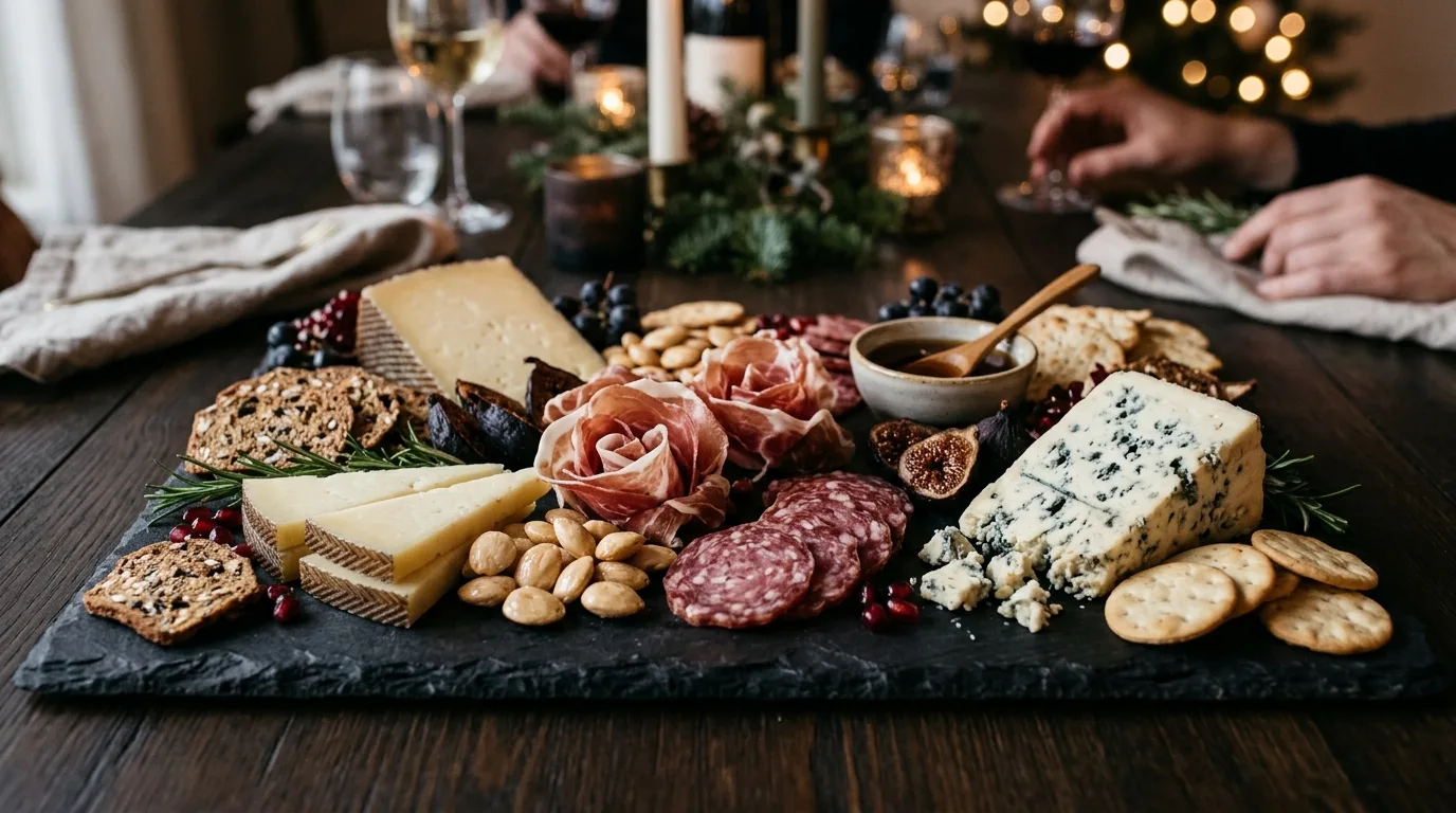 Elegant Winter Party Charcuterie Board — 15 Mouth-Watering Winter Charcuterie Board Ideas — image 08