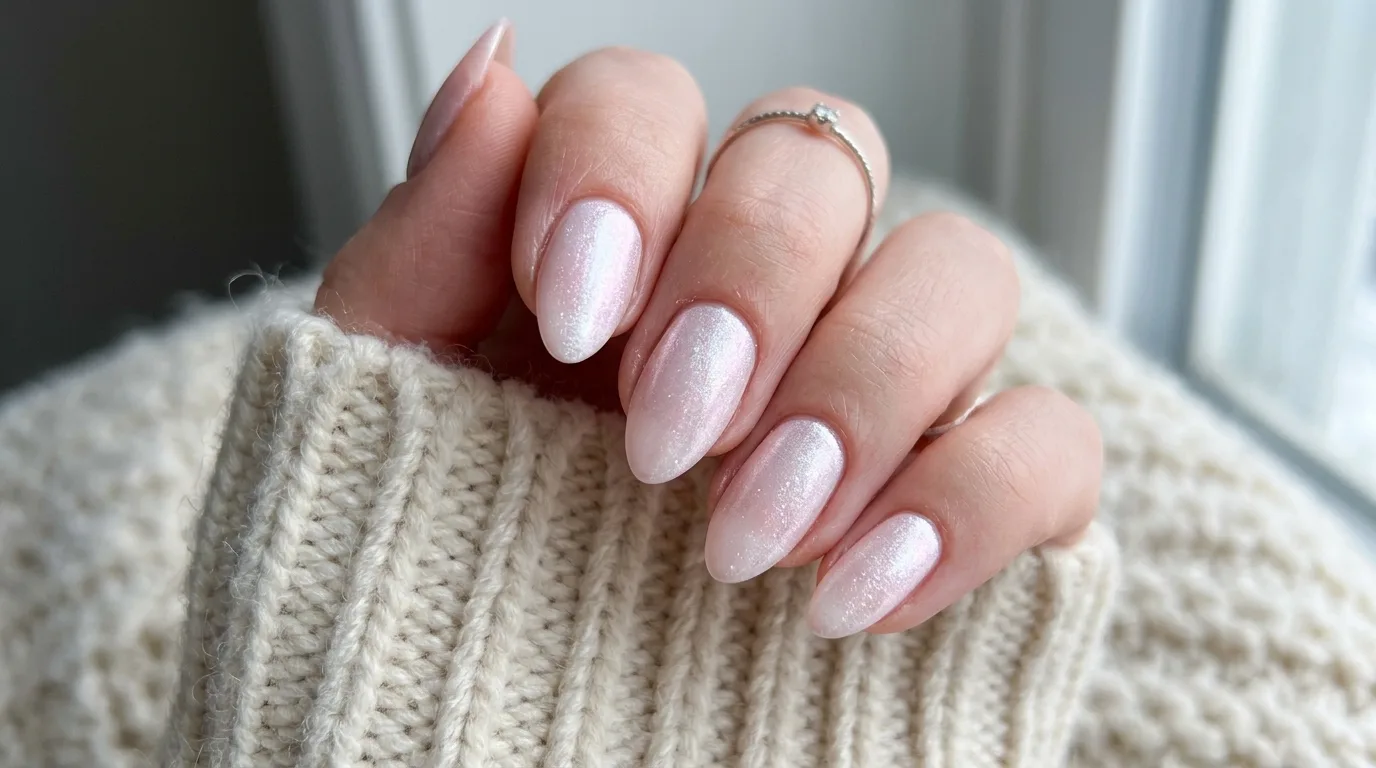Frosted Pink Winter Nails — 17 Stunning Winter Nail Ideas Perfect for a Cozy Seasonal Look — image 08