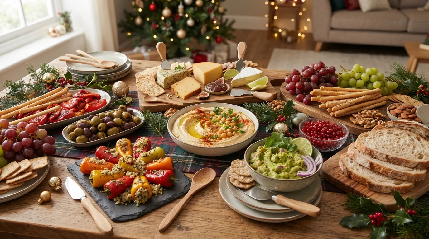 Vegan Christmas Grazing Table — 16 Best Christmas Grazing Table Ideas for Holiday Gatherings — image 09