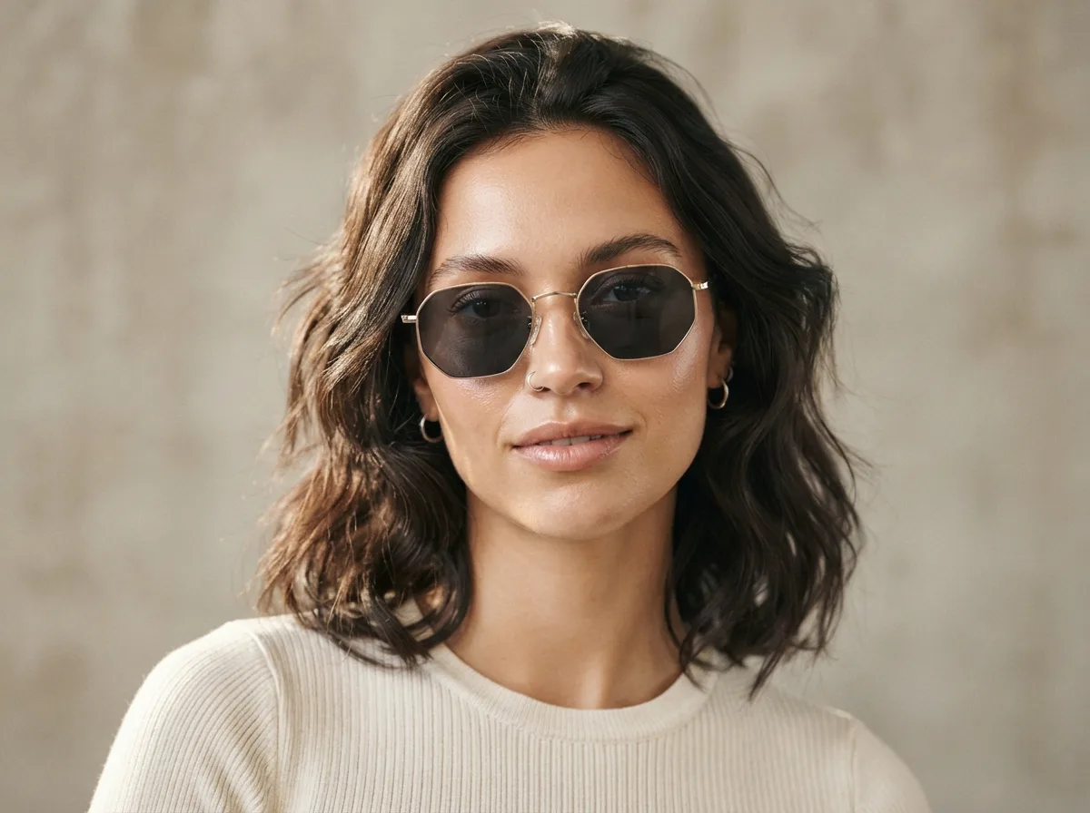 Match Geometric Sunglasses With Modern Piercing Designs — 15 Tips for Pairing Piercing Jewelry With Your Sunglasses Style — image 10