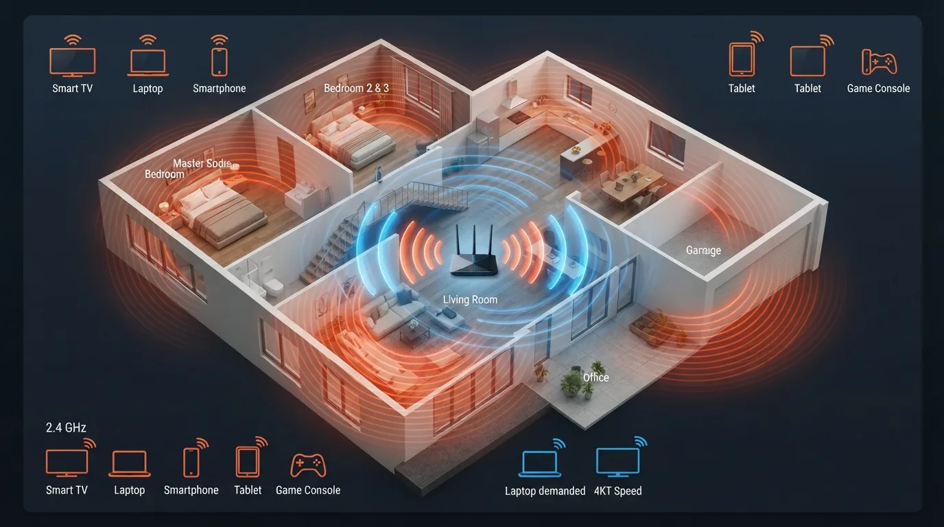 Your Wi-Fi Frequency Band Is Not Suitable for the Room — 15 Reasons Your Wi-Fi Slows Down in Winter and How to Fix It — image 10