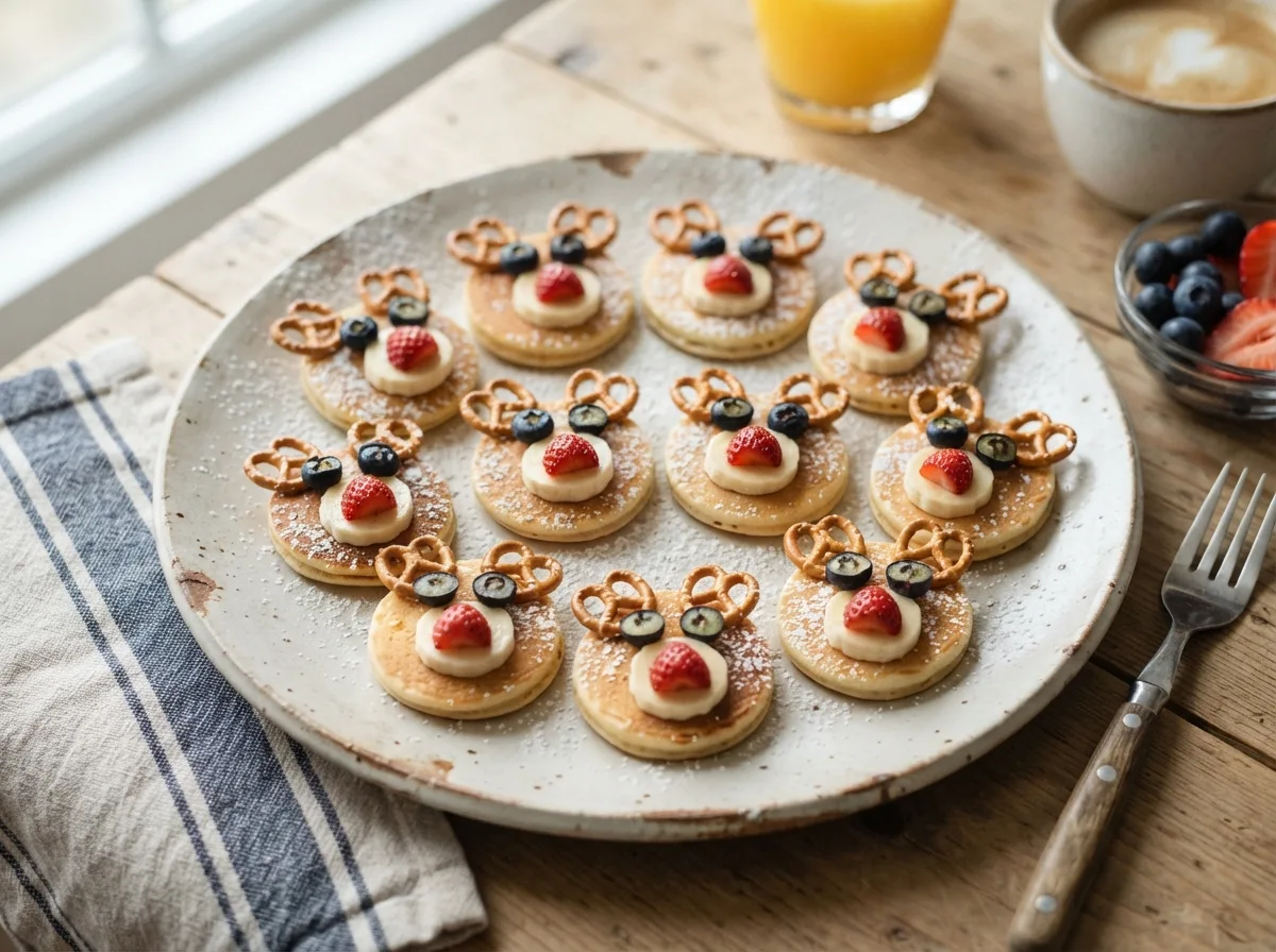 Rudolph Banana Pancake Bites — 14 Creative Christmas Breakfast Ideas Your Kids Will Love — image 11