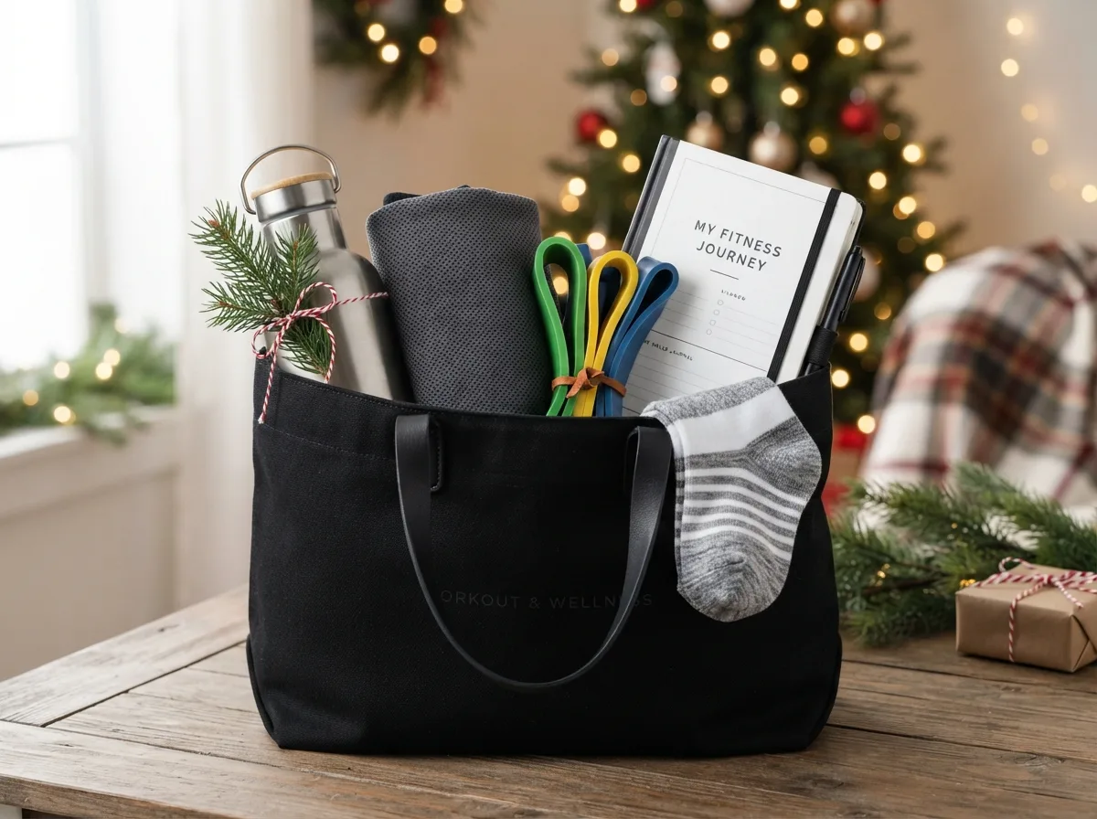 Fitness and Wellness Gift Basket — 15 DIY Christmas Gift Basket Ideas Perfect for Anyone — image 12