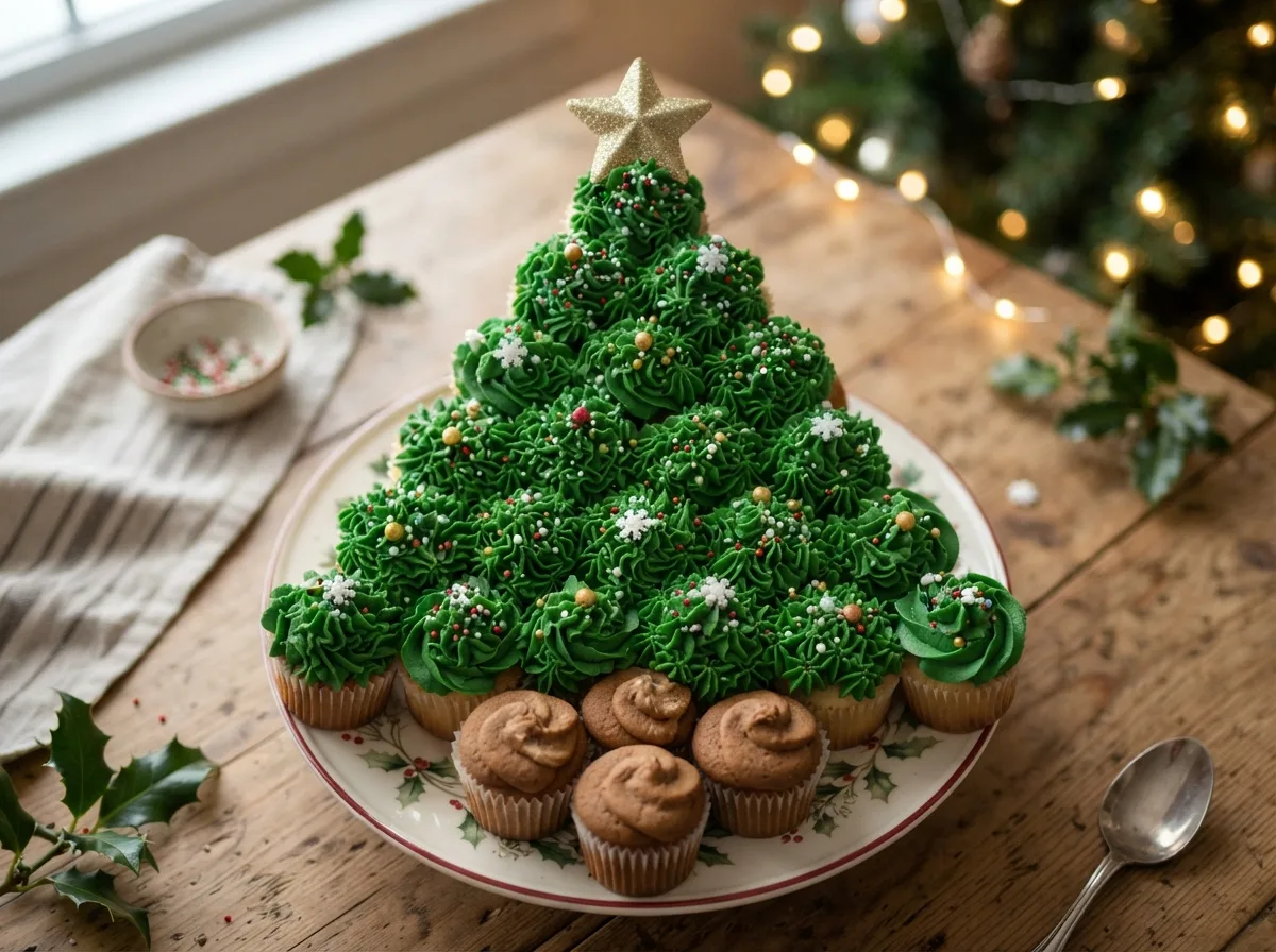 Mini Christmas Cupcake Cake — 17 Creative Christmas Cake Ideas That Will Wow Your Guests — image 14