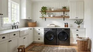 15 Joanna Gaines Laundry Room Ideas for a Warm and Functional Space