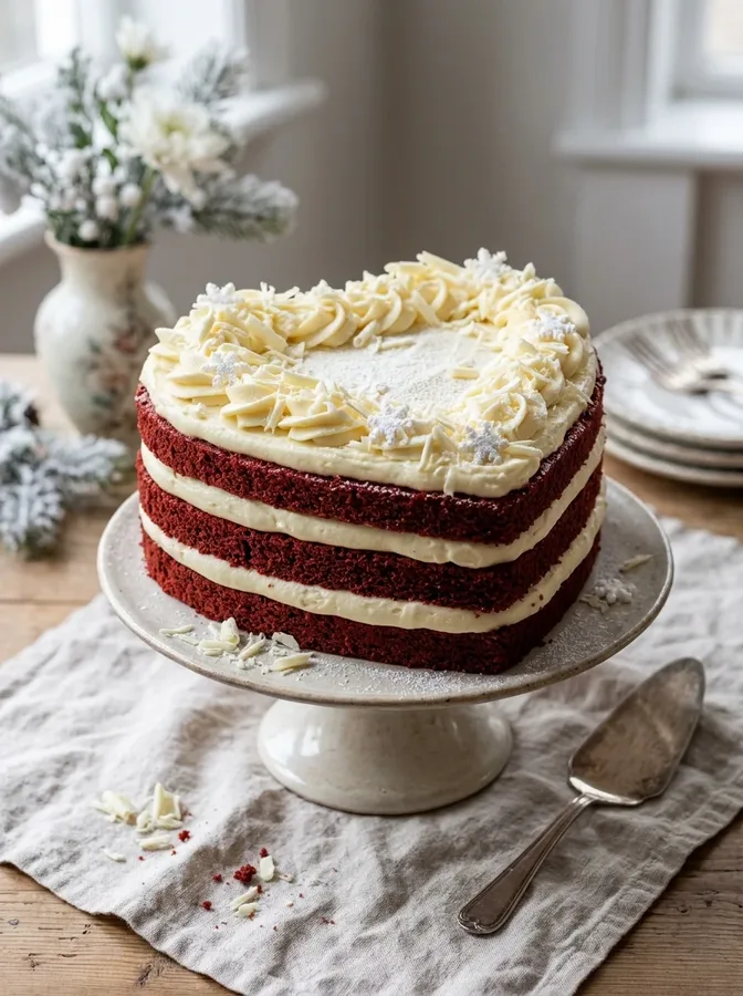 Dusty rose Valentine's cake with cozy knitted sweater-inspired buttercream patterns.