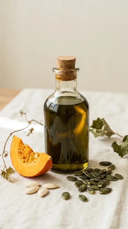 Pumpkin seed oil with pumpkin seeds for a research-inspired hair care routine
