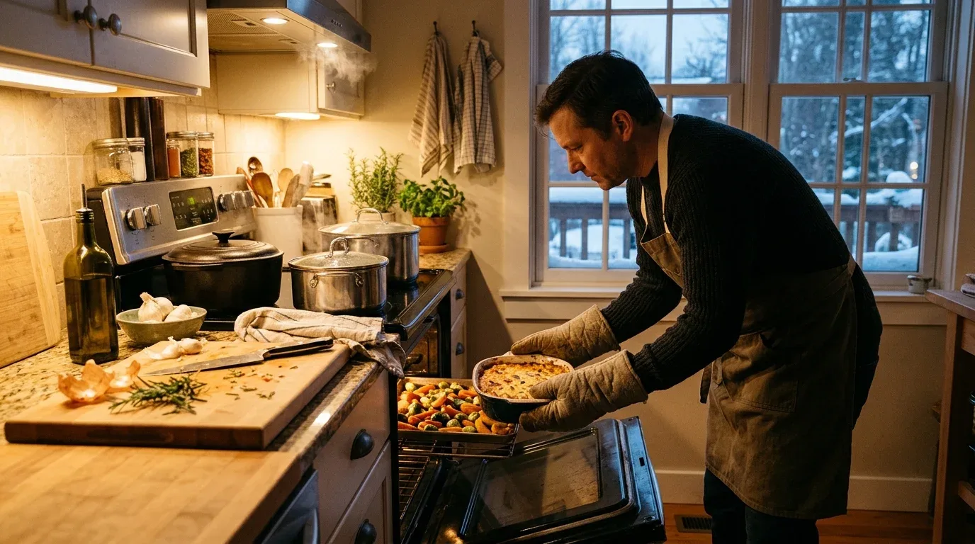 Efficient meal preparation helps make the most of oven and stovetop energy use.