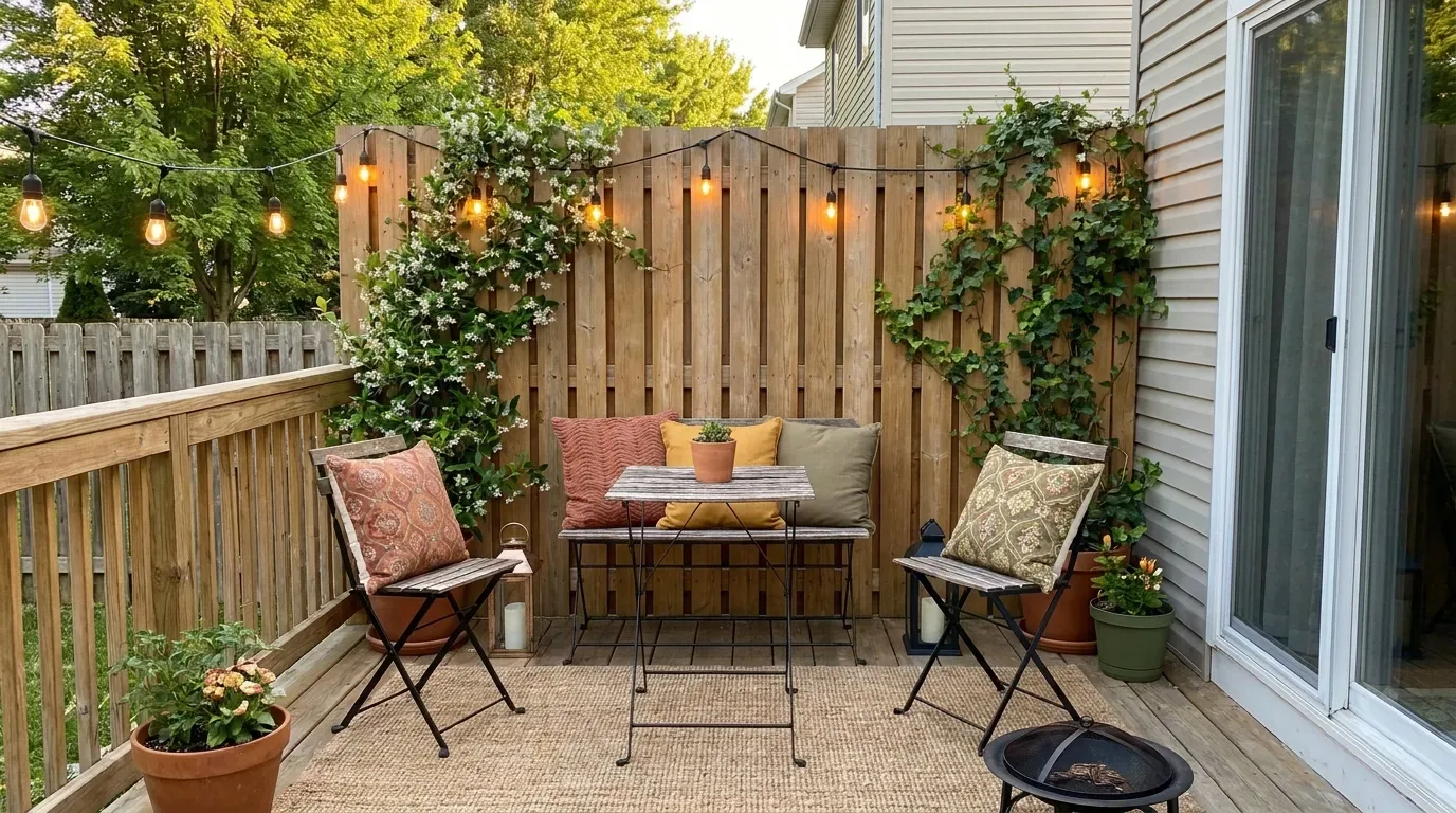 Refreshed deck railing with clean wood and simple outdoor styling